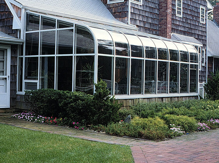 Four Seasons Sunrooms Curved Eave Sunroom