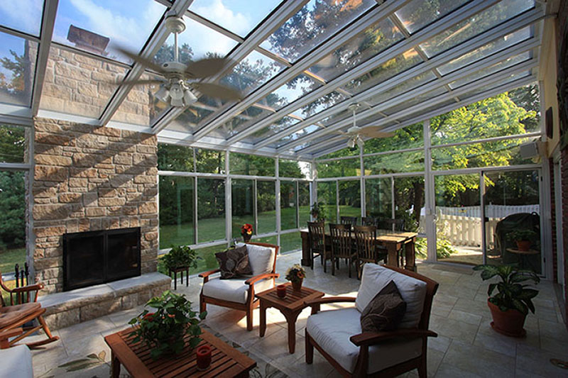 Four Seasons Sunrooms glass roof Sun and Stars studio model